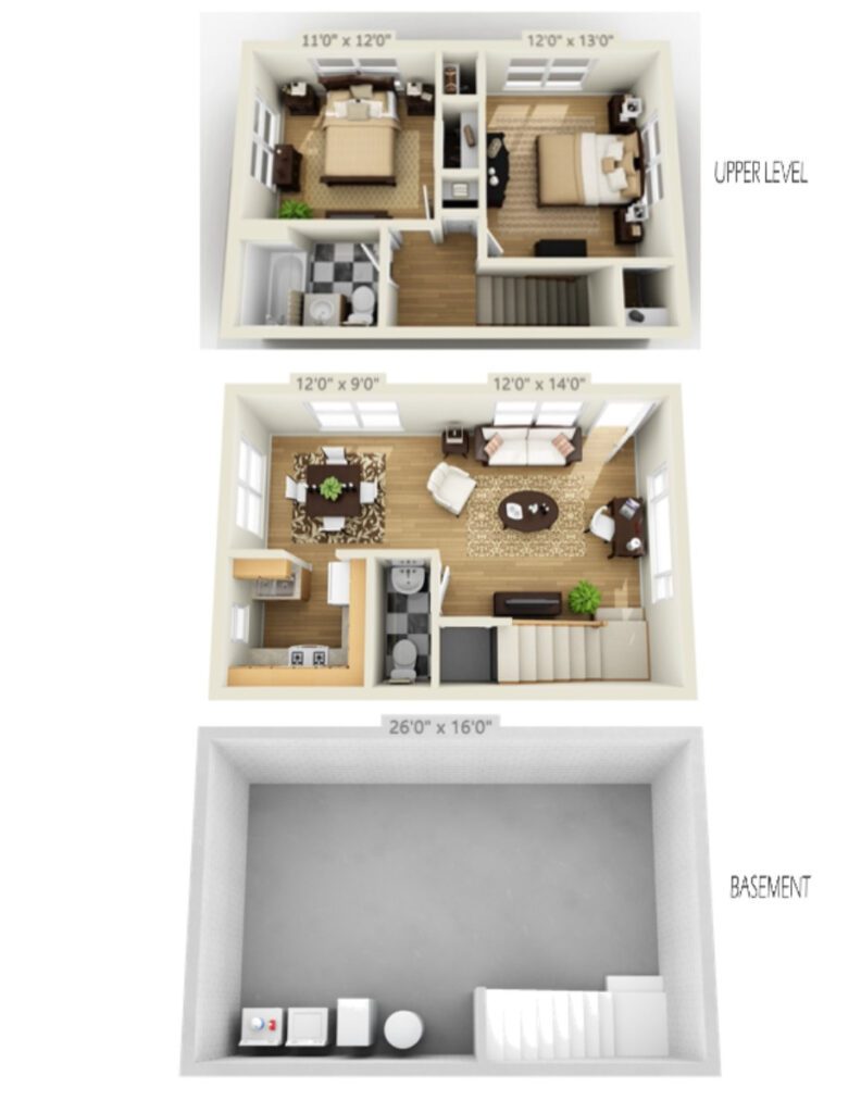 The Quad apartment floor plan